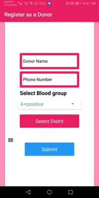 AP Blood Donor android App screenshot 1